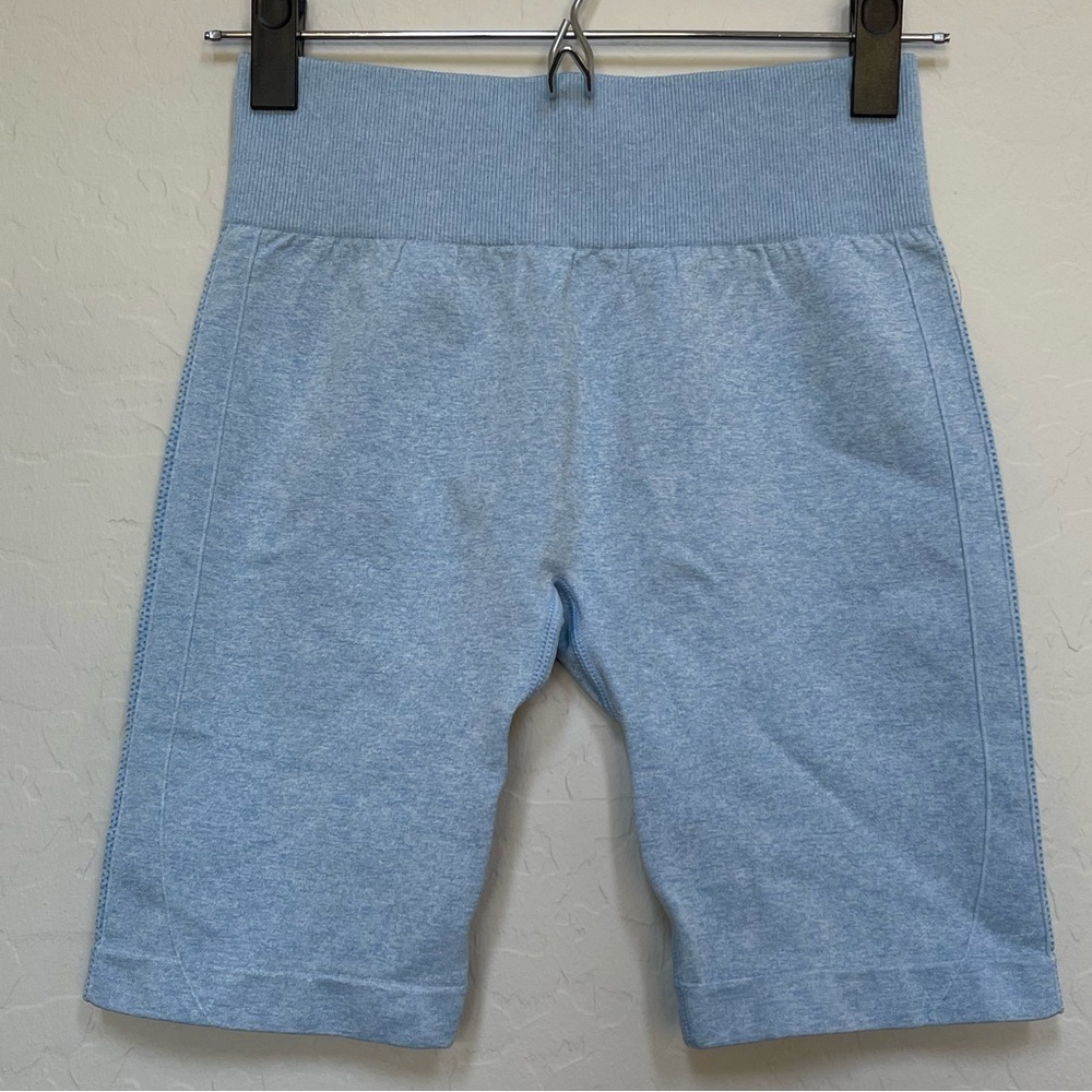 Halara blue midi bike shorts size small